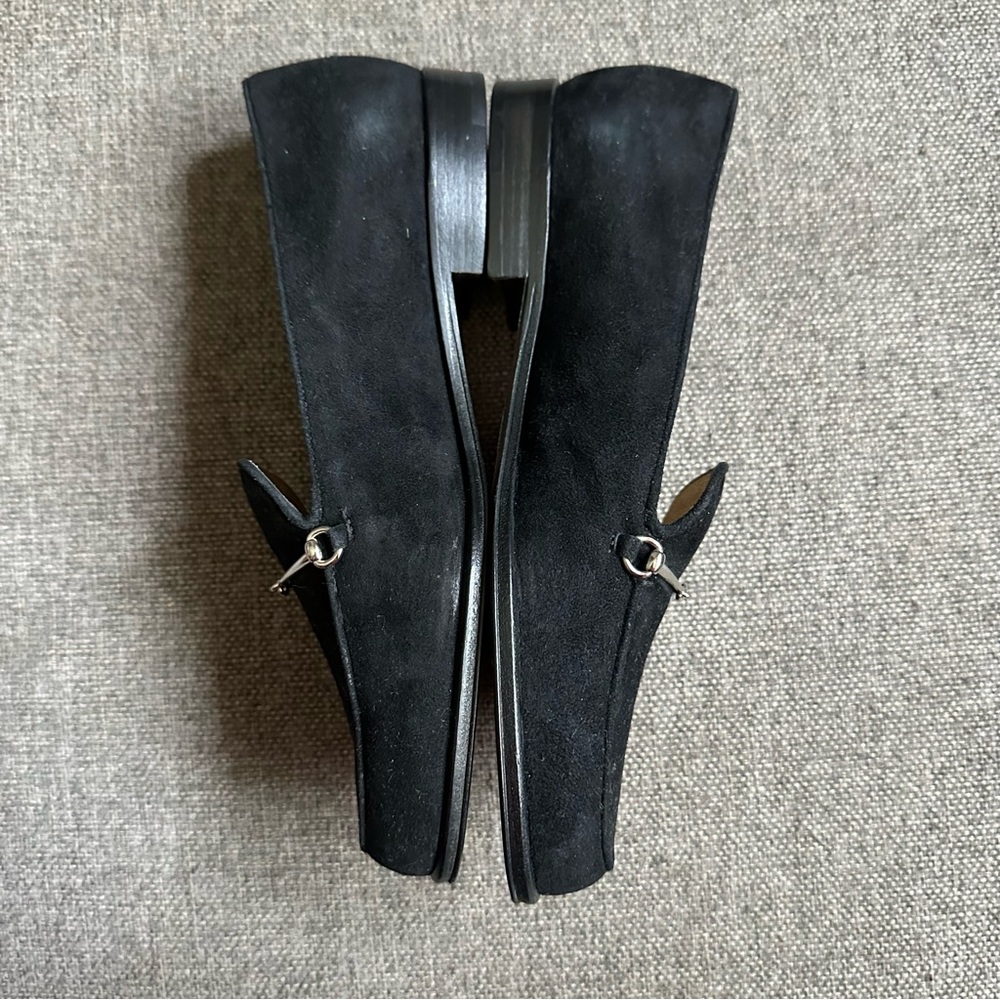 New Gucci black suede horsebit loafers - Picture 3 of 4